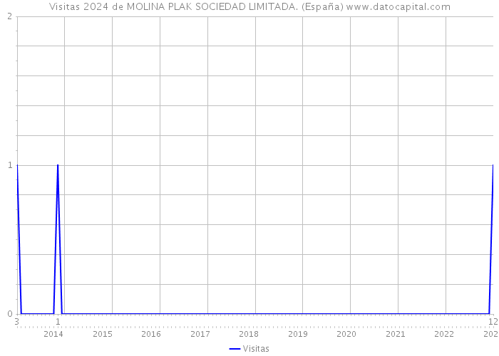 Visitas 2024 de MOLINA PLAK SOCIEDAD LIMITADA. (España) 