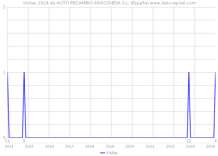 Visitas 2024 de AUTO RECAMBIO ARAGONESA S.L. (España) 