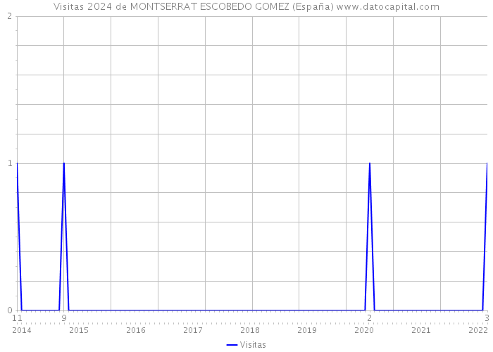 Visitas 2024 de MONTSERRAT ESCOBEDO GOMEZ (España) 