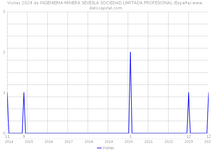 Visitas 2024 de INGENIERIA MINERA SEVESLA SOCIEDAD LIMITADA PROFESIONAL (España) 