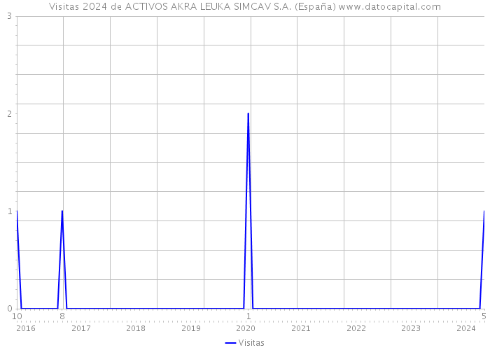 Visitas 2024 de ACTIVOS AKRA LEUKA SIMCAV S.A. (España) 