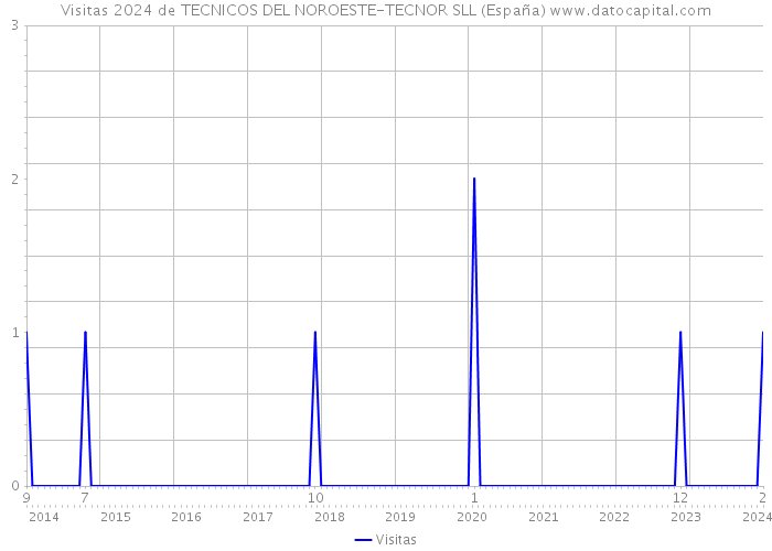 Visitas 2024 de TECNICOS DEL NOROESTE-TECNOR SLL (España) 