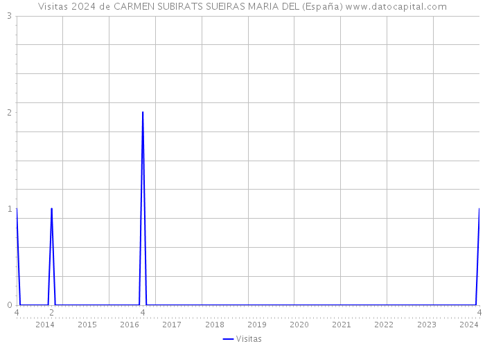 Visitas 2024 de CARMEN SUBIRATS SUEIRAS MARIA DEL (España) 