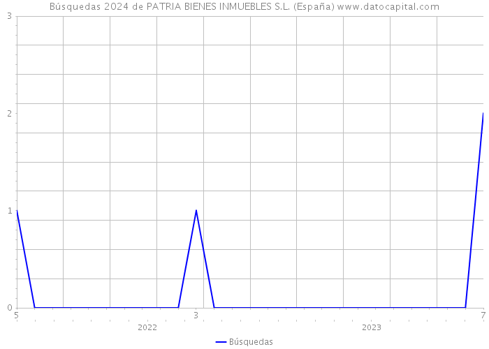 Búsquedas 2024 de PATRIA BIENES INMUEBLES S.L. (España) 