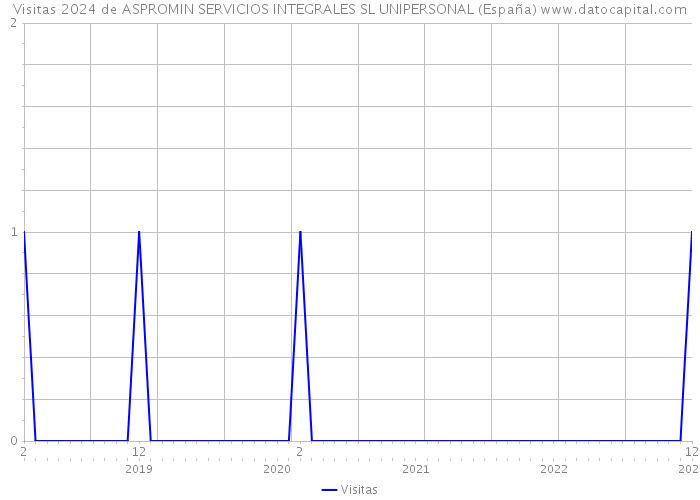 Visitas 2024 de ASPROMIN SERVICIOS INTEGRALES SL UNIPERSONAL (España) 