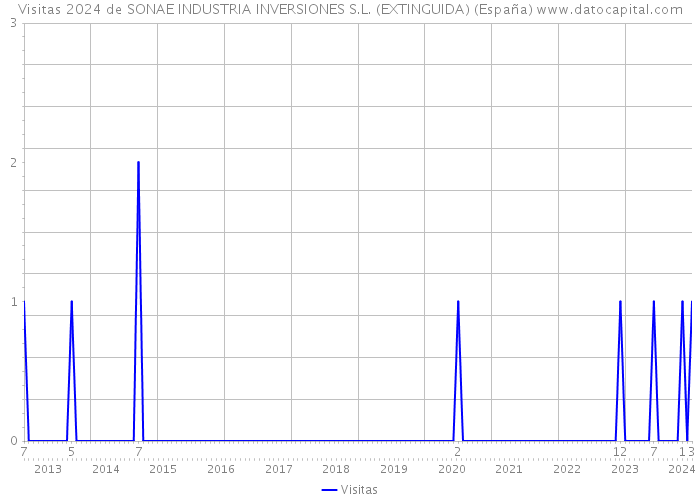Visitas 2024 de SONAE INDUSTRIA INVERSIONES S.L. (EXTINGUIDA) (España) 