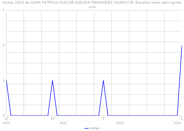 Visitas 2024 de ALMA PATRICIA RUIZ DE ALEGRIA FERNANDEZ VALMAYOR (España) 