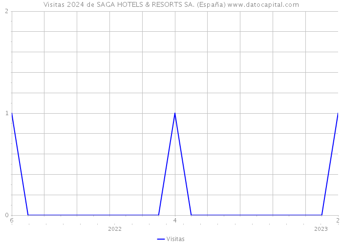 Visitas 2024 de SAGA HOTELS & RESORTS SA. (España) 
