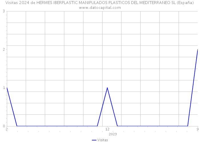 Visitas 2024 de HERMES IBERPLASTIC MANIPULADOS PLASTICOS DEL MEDITERRANEO SL (España) 
