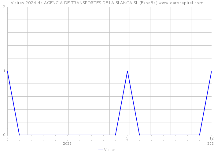Visitas 2024 de AGENCIA DE TRANSPORTES DE LA BLANCA SL (España) 