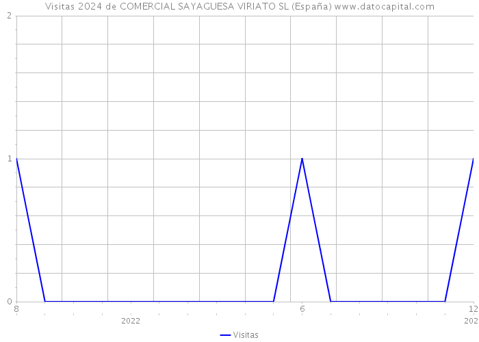 Visitas 2024 de COMERCIAL SAYAGUESA VIRIATO SL (España) 