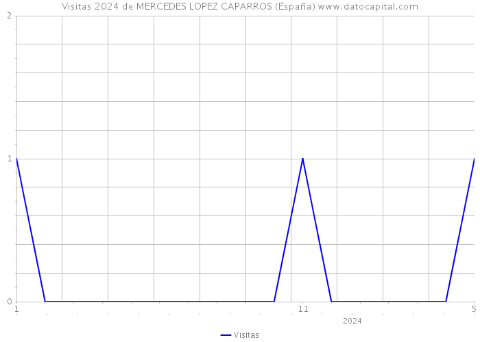 Visitas 2024 de MERCEDES LOPEZ CAPARROS (España) 
