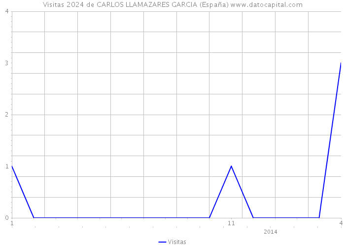 Visitas 2024 de CARLOS LLAMAZARES GARCIA (España) 