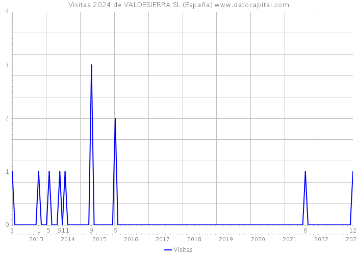 Visitas 2024 de VALDESIERRA SL (España) 