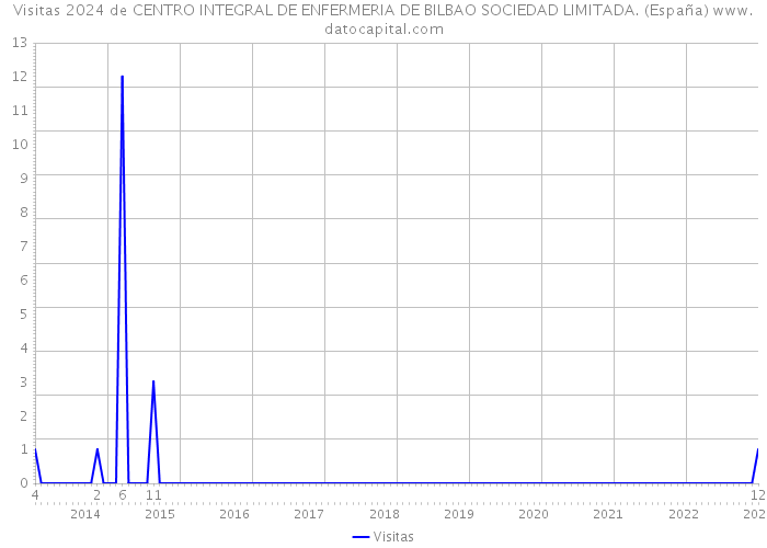 Visitas 2024 de CENTRO INTEGRAL DE ENFERMERIA DE BILBAO SOCIEDAD LIMITADA. (España) 