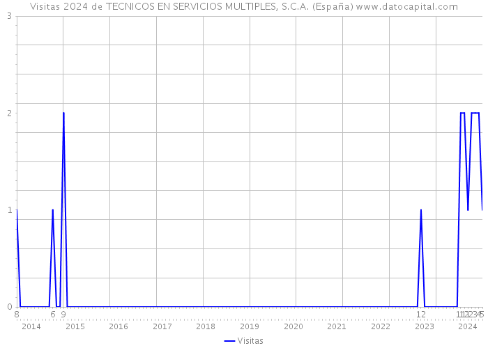 Visitas 2024 de TECNICOS EN SERVICIOS MULTIPLES, S.C.A. (España) 