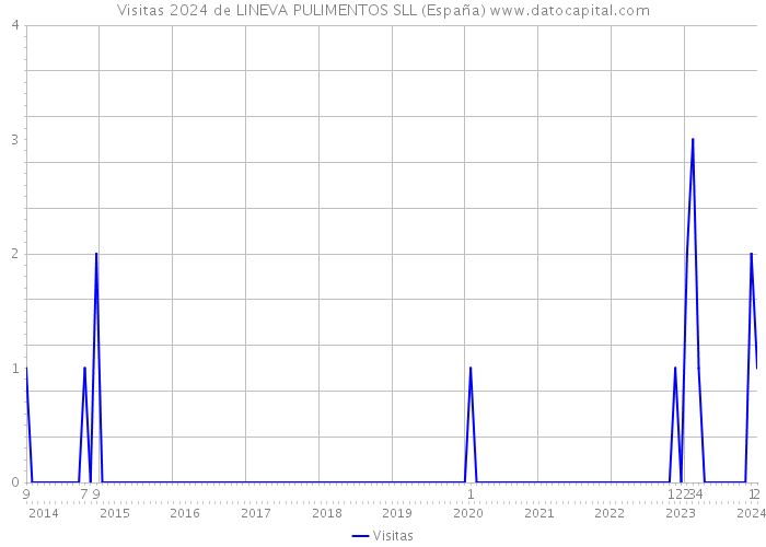 Visitas 2024 de LINEVA PULIMENTOS SLL (España) 