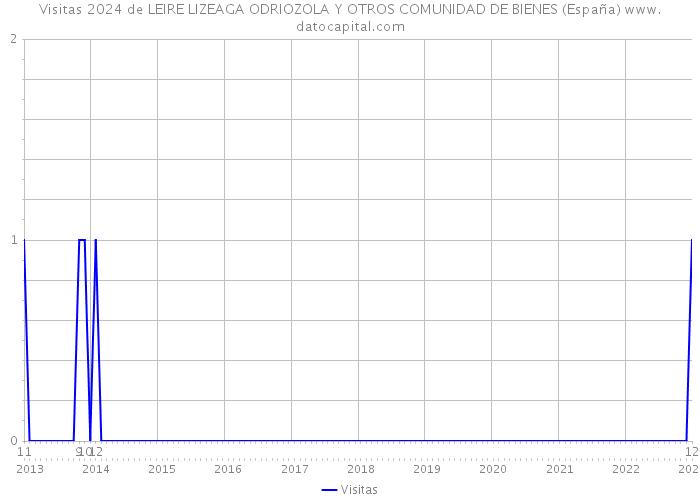 Visitas 2024 de LEIRE LIZEAGA ODRIOZOLA Y OTROS COMUNIDAD DE BIENES (España) 