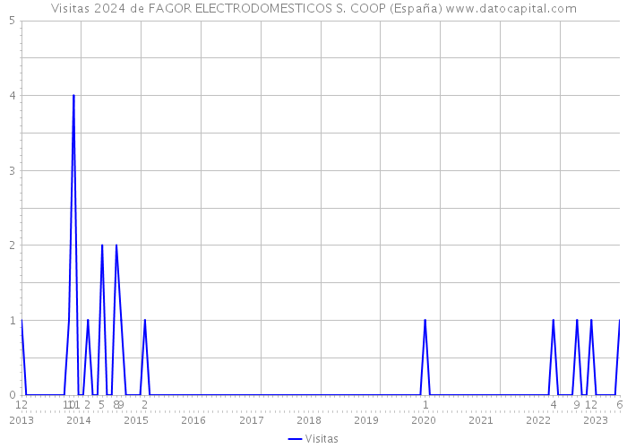 Visitas 2024 de FAGOR ELECTRODOMESTICOS S. COOP (España) 