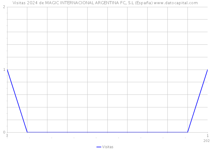 Visitas 2024 de MAGIC INTERNACIONAL ARGENTINA FC, S.L (España) 