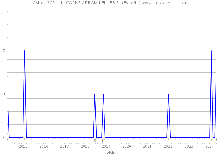 Visitas 2024 de CARNS ARROM I FILLES SL (España) 