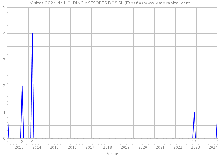 Visitas 2024 de HOLDING ASESORES DOS SL (España) 