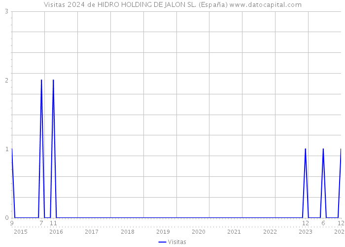Visitas 2024 de HIDRO HOLDING DE JALON SL. (España) 