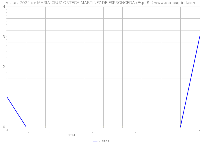 Visitas 2024 de MARIA CRUZ ORTEGA MARTINEZ DE ESPRONCEDA (España) 