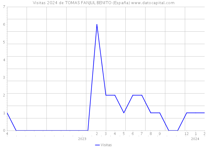 Visitas 2024 de TOMAS FANJUL BENITO (España) 