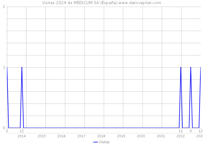 Visitas 2024 de MEDICUM SA (España) 