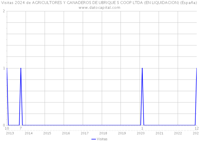 Visitas 2024 de AGRICULTORES Y GANADEROS DE UBRIQUE S COOP LTDA (EN LIQUIDACION) (España) 