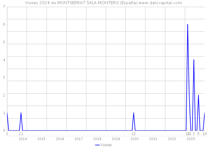 Visitas 2024 de MONTSERRAT SALA MONTERO (España) 