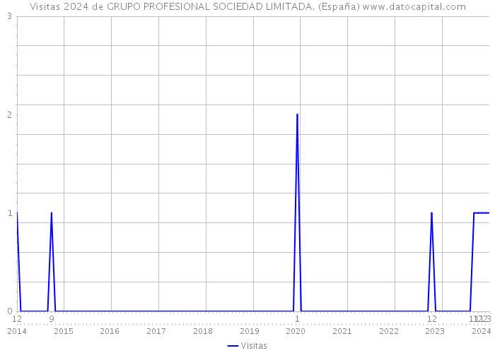 Visitas 2024 de GRUPO PROFESIONAL SOCIEDAD LIMITADA. (España) 