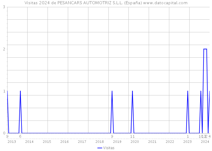 Visitas 2024 de PESANCARS AUTOMOTRIZ S.L.L. (España) 