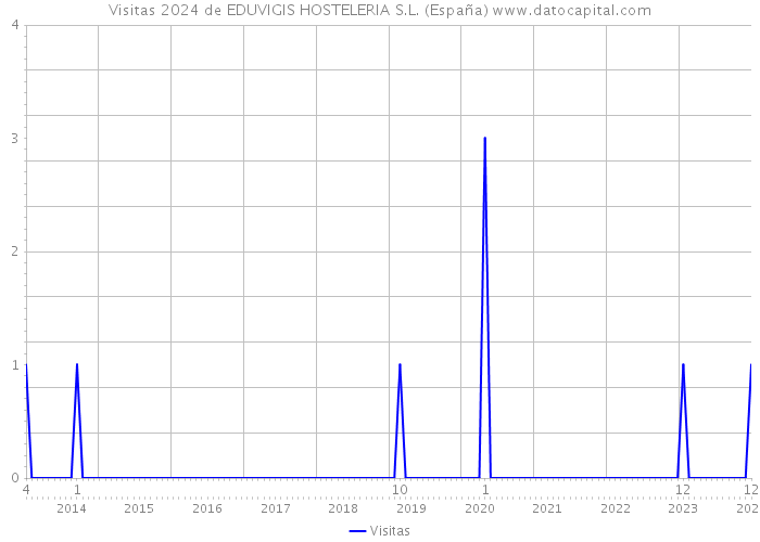 Visitas 2024 de EDUVIGIS HOSTELERIA S.L. (España) 
