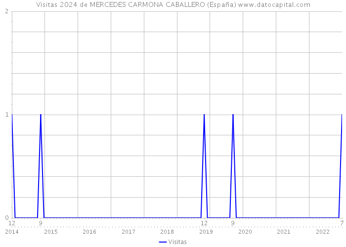 Visitas 2024 de MERCEDES CARMONA CABALLERO (España) 