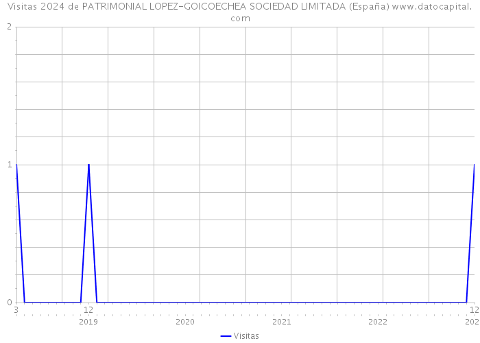Visitas 2024 de PATRIMONIAL LOPEZ-GOICOECHEA SOCIEDAD LIMITADA (España) 