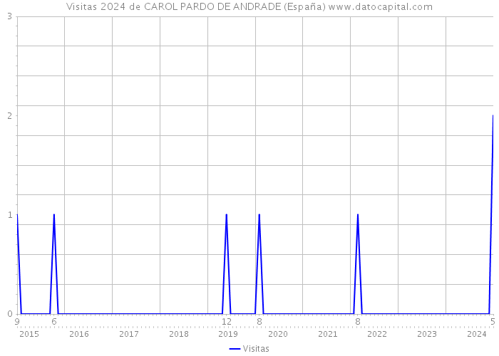 Visitas 2024 de CAROL PARDO DE ANDRADE (España) 