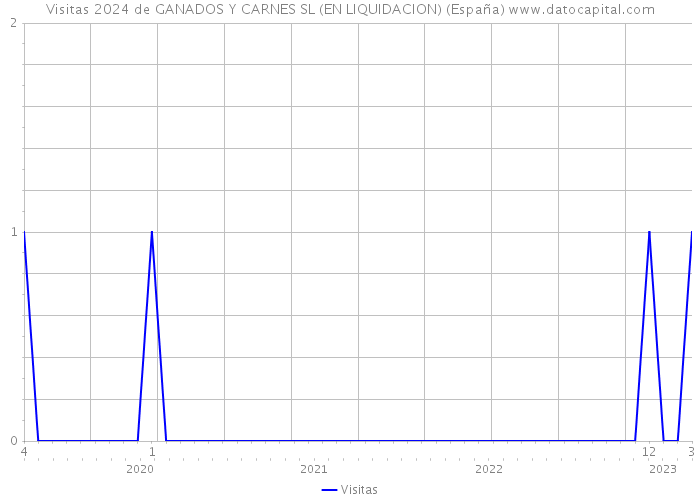 Visitas 2024 de GANADOS Y CARNES SL (EN LIQUIDACION) (España) 