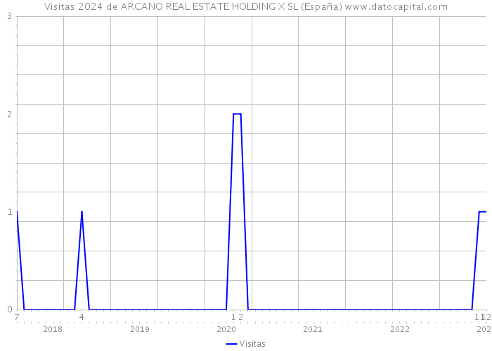 Visitas 2024 de ARCANO REAL ESTATE HOLDING X SL (España) 