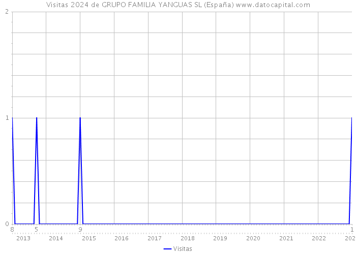 Visitas 2024 de GRUPO FAMILIA YANGUAS SL (España) 