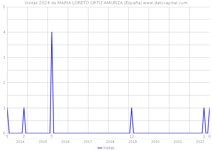 Visitas 2024 de MARIA LORETO ORTIZ AMURIZA (España) 