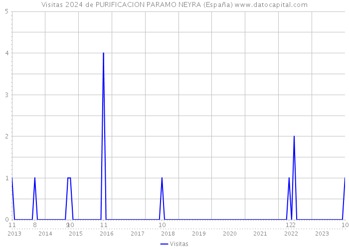 Visitas 2024 de PURIFICACION PARAMO NEYRA (España) 