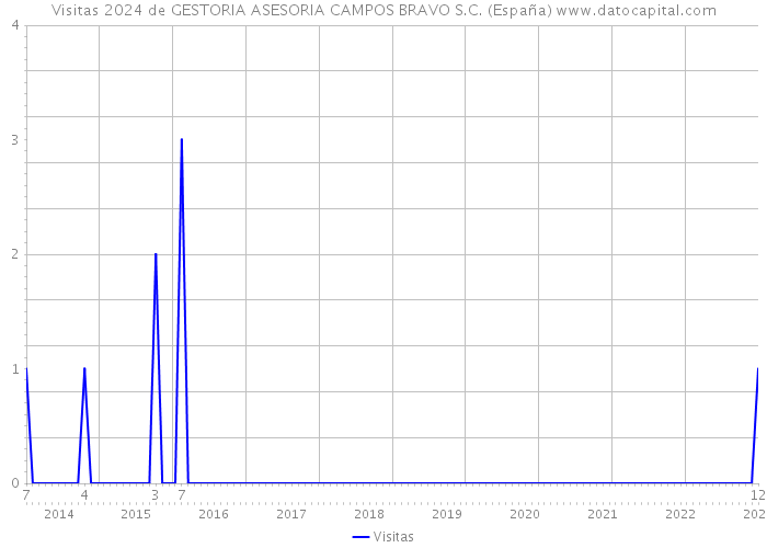 Visitas 2024 de GESTORIA ASESORIA CAMPOS BRAVO S.C. (España) 