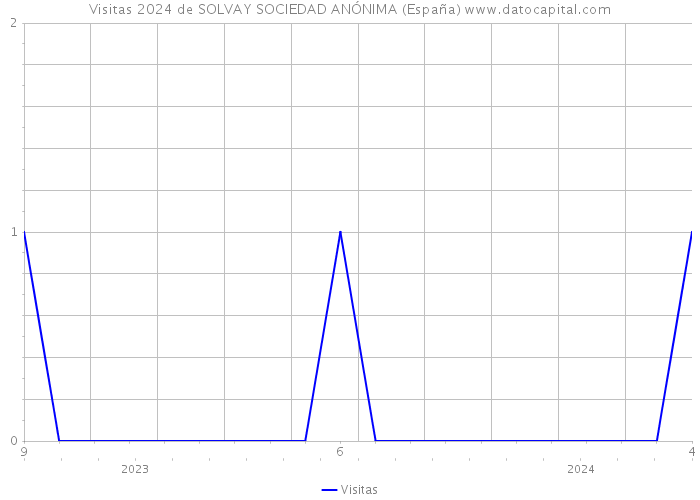 Visitas 2024 de SOLVAY SOCIEDAD ANÓNIMA (España) 
