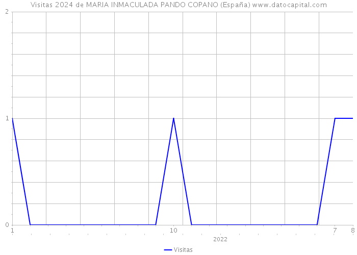 Visitas 2024 de MARIA INMACULADA PANDO COPANO (España) 