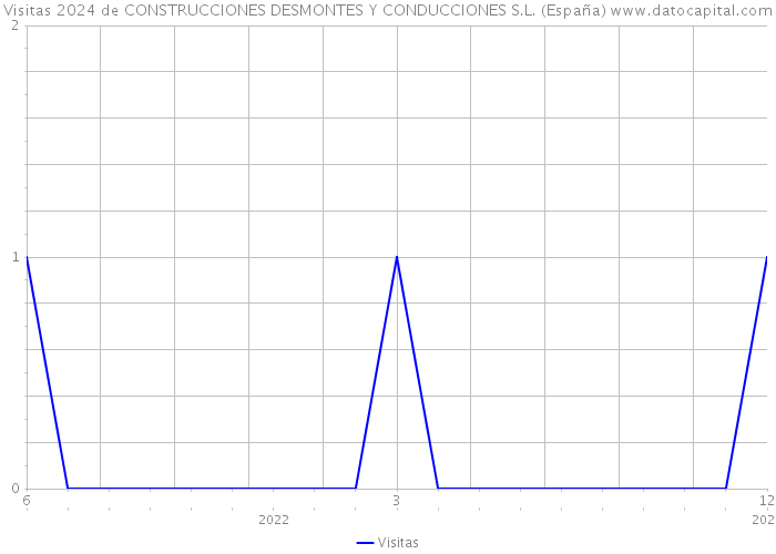 Visitas 2024 de CONSTRUCCIONES DESMONTES Y CONDUCCIONES S.L. (España) 