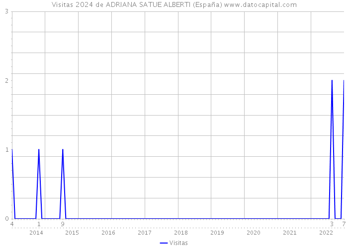 Visitas 2024 de ADRIANA SATUE ALBERTI (España) 