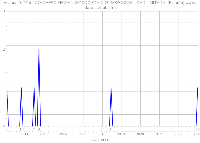 Visitas 2024 de COLCHERO FERNANDEZ SOCIEDAD DE RESPONSABILIDAD LIMITADA. (España) 