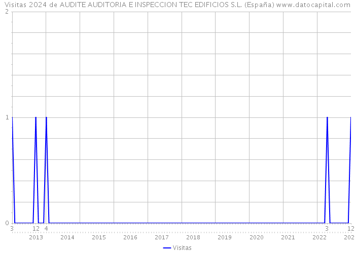 Visitas 2024 de AUDITE AUDITORIA E INSPECCION TEC EDIFICIOS S.L. (España) 